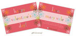 Valentine's Day Exchange Cards by Little Lamb Designs (Flowery)